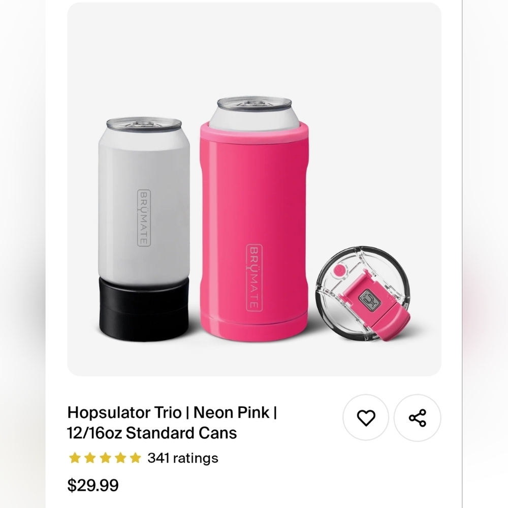 SOLD ON ANOTHER SITE - Brumate Hopsulator Trio Neon Pink